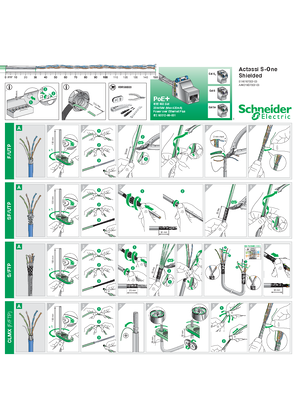 Image of Network Connectivity Actassi Actassi S-One RJ45 Connector tool less Shielded User Manual & Installation Guide