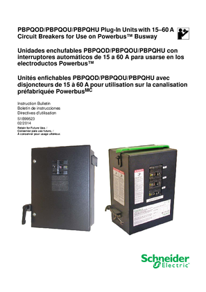イメージ iBusway for Data Center Installation: Powerbus Busway 208V Tap Off Units Without Metering