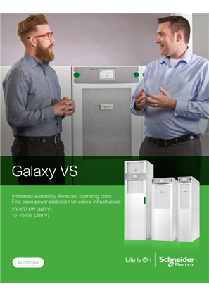 Image of Galaxy VS 10-75 kW (208 V), 20-150 kW (480 V) Brochure