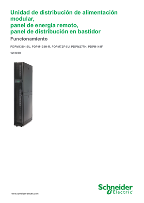 Imagen de Unidad de distribución de alimentación modular, panel de energía remoto, panel de distribución en bastidor Funcionamiento