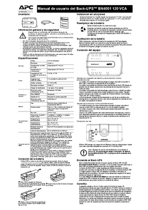 Imagen de Back-UPS BN4001 120 Vac