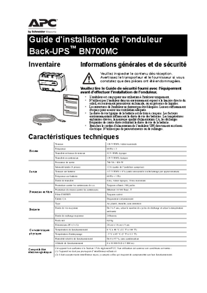 Image de BACK-UPS BN700MC