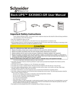 Image de Back-UPS SX3650CI-GR