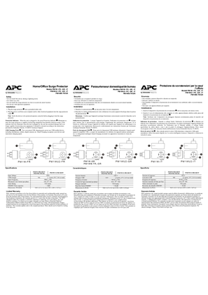 Image of Home/Office Surge PM1 W-FR/GR/IT, WB-TR/GR, WU2-FR/GR/IT 230Vac