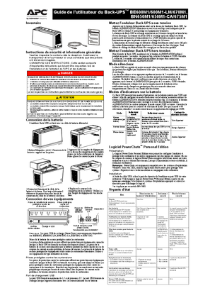 Image de Back-UPS BE600M1/600M1-LM/670M1, BN650M1/650M1-CA/675M1