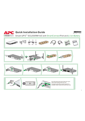 Image of Quick Installation Guide Smart-UPS SCL500RM1UC with SmartConnect Port and Li-ion Battery