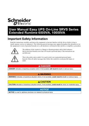 Image of SCHNEIDER EASY UPS ON-LINE SRVSPM6/10KIL