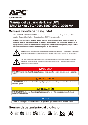 Imagen de UPS FÁCIL SMV 750-1500, 2000/3000 CA