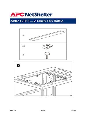 Image of Rack Fan Tray : Roof Fan Tray Baffle Plates Installation (Sheet)