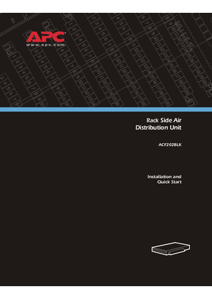 的映像 Rack Side Air Distribution Unit Installation 230 V (Manual)