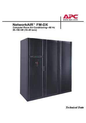 Image of NetworkAIR FM DX Technical Data 60 Hz (Manual)