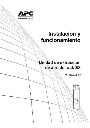 Imagen de Instalación de la unidad de extracción de aire para rack SX (manual)