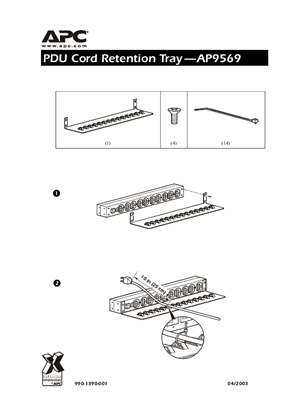 Image of Power Distribution Unit Accessories Cord Retention Tray (Sheet)
