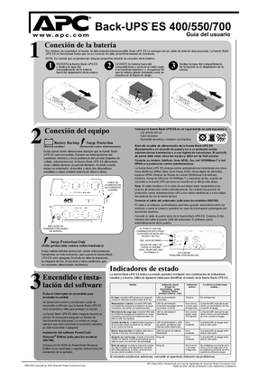 Imagen de Back-UPS ES 400/550/700 (manual)
