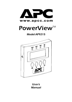 Image of UPS Remote Displays : PowerView (Manual)