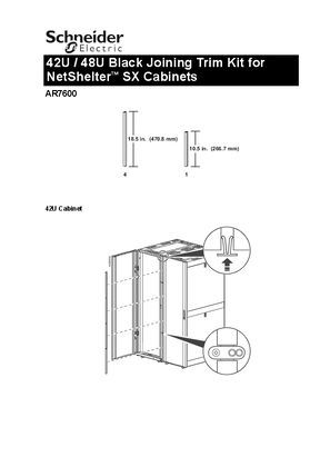 Obrázek Plastic Snap-in Joining Trim 42U / 48U for NetShelter™ Cabinets