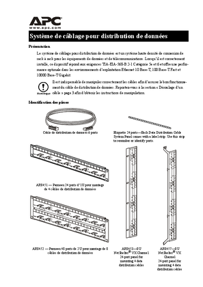 Image de Câble de distribution des données pour armoires et accessoires (fiche)