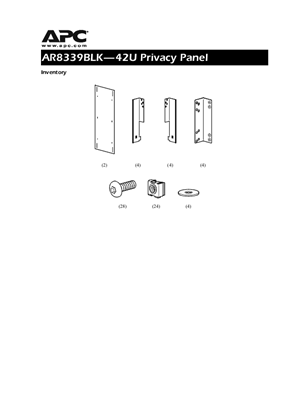 Image of NetShelter VX Enclosures Privacy Panel AR8339BLK Installation (Sheet)