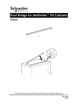 的映像 Roof Bridge for NetShelter™ SX Cabinets