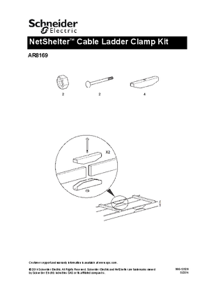 Image of NetShelter Ladder Clamp Installation Sheet