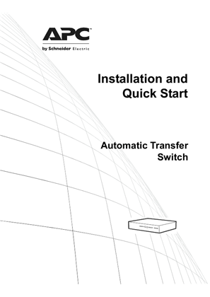 Image of Installation and Quick Start - Automatic Transfer Switch
