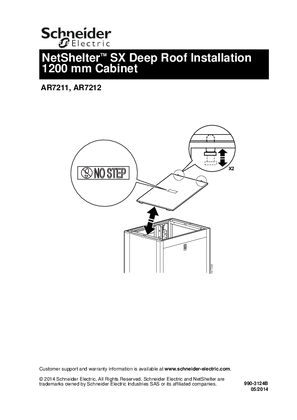 Image of NetShelter SX 1200-mm Roof-Installation Instructions