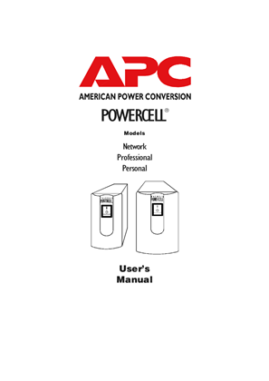 Image of Back-UPS PowerCell 120 V (Manual)