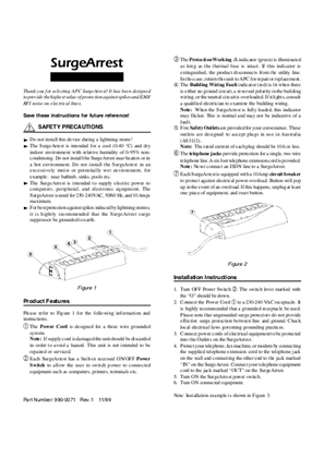 Image of SurgeArrest Personal Australia & New Zealand 230 V (Manual)