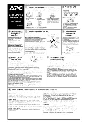 Image of Back-UPS LS 350/500/700 VA (Sheet)