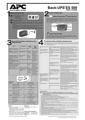 Image of Back-UPS ES BE500-PH (Sheet)