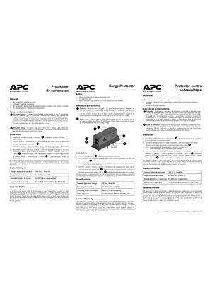 Imagen de SurgeArrest Personal P4 & P4T (Sheet)