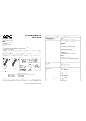 Imagen de SurgeArrest Essential 230 V (Manual)