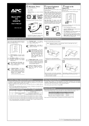 Image de Back-UPS CS 325I, 475I (Sheet)