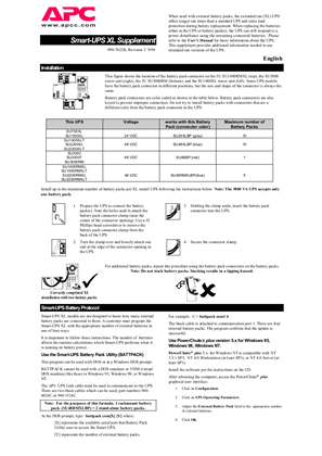 Image of Smart-UPS XL (Manual Addendum)