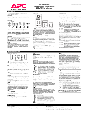 Image of Smart-UPS 700-3000 VA 230 V (Sheet)
