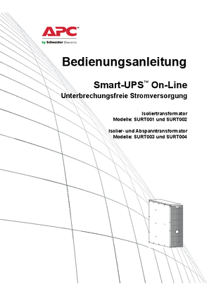 Bild von Smart-UPS RT IsolationTransformers SURT 001/002; StepDownTransformers SURT 003/004