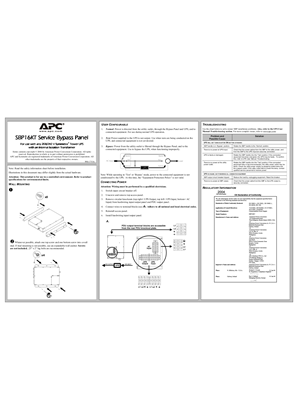 Image of Maintenance Bypass Panels (Sheet)
