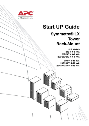 Image of Symmetra LX Operations 200-240 V v.1 (Manual)