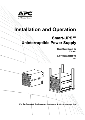 Image of Smart-UPS SURT 15/20kVA 230 V XLI Stack/Rack-Mount 6U
