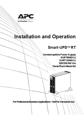 Image of SURT 8000/10000 VA Tower/Rack-Mount 6U 200-240 Vac