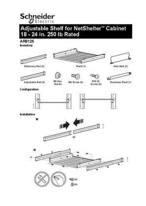 Imagem de NetShelter AV Enclosure - Adjustable Shelf 250 lb - 18" to 25" Deep