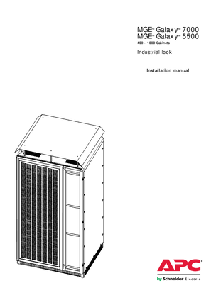Image of MGE Galaxy 7000 / 5500 Industrial look Installation Manual