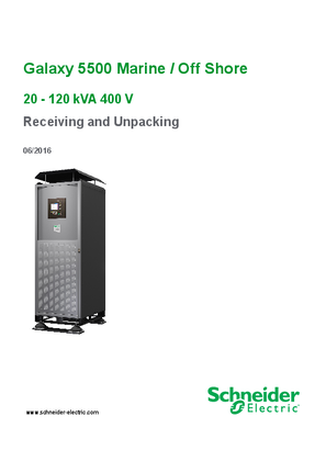 G55tupu80hxs Mge Galaxy 5500 80kva 400 415v Single Ups Off Shore Ip22 Ral 7035 Start Up 5x8 Schneider Electric Global