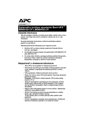 Obrázok Back-UPS BE650G2-CP/BE850G2-CP