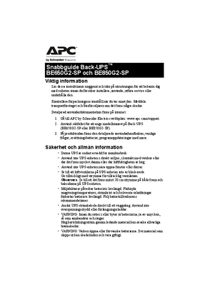 Back-UPS BE650G2-SP/BE850G2-SP