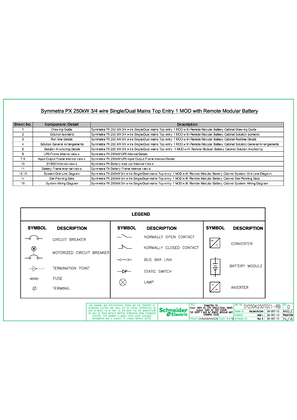 的映像 SY250K250TGC1-RB - Symmetra PX 250kW 3-4 wire Single-Dual Mains Top Entry 1 MOD with Remote Modular Battery