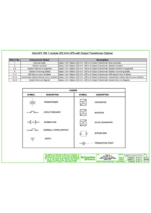 的映像 GVMS225KGF65S - Galaxy VM 1 Module 225kVA UPS with Output Transformer