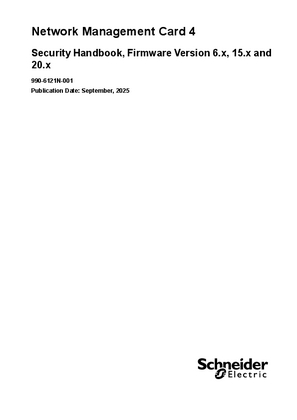 Image of Network Management Card 4 Security Handbook