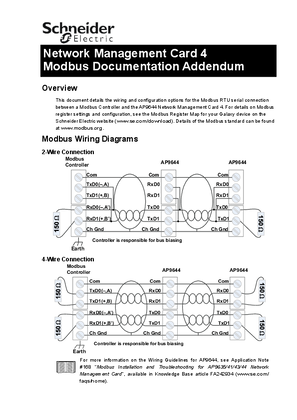 Image of Network Management Card 4 - Modbus Addendum