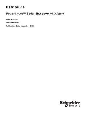 Image of PowerChute Serial Shutdown - Back UPS User Guide